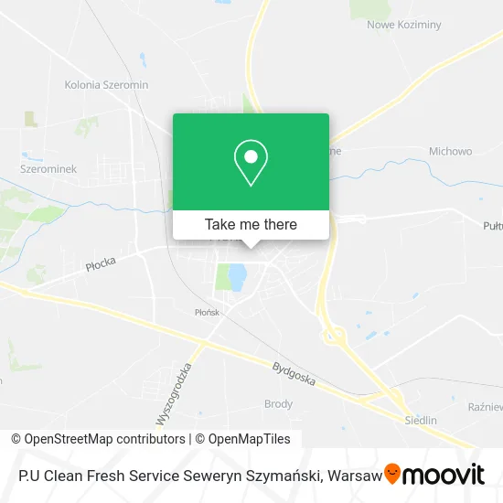 P.U Clean Fresh Service Seweryn Szymański map