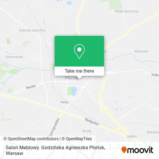 Salon Meblowy. Godzińska Agnieszka Płońsk map