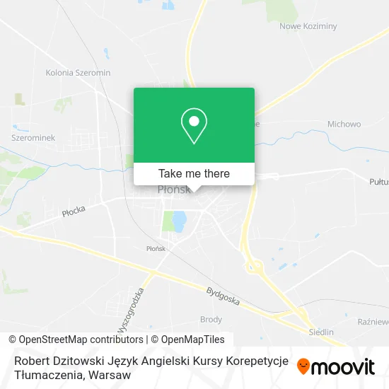 Robert Dzitowski Język Angielski Kursy Korepetycje Tłumaczenia map