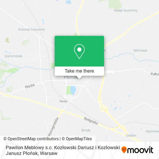 Pawilon Meblowy s.c. Kozłowski Dariusz i Kozłowski Janusz Płońsk map