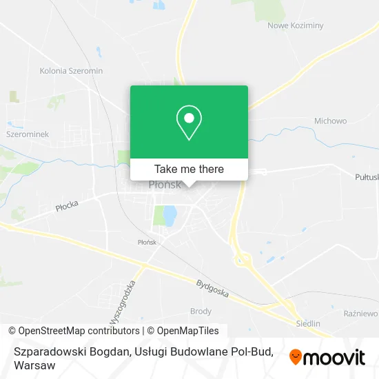 Szparadowski Bogdan, Usługi Budowlane Pol-Bud map
