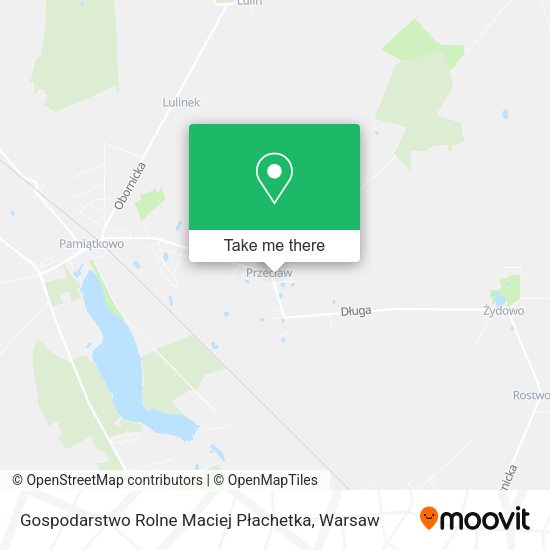 Gospodarstwo Rolne Maciej Płachetka map