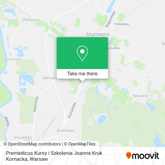 Premedicus Kursy i Szkolenia Joanna Kruk Kornacka map