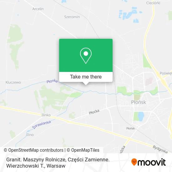 Карта Granit. Maszyny Rolnicze, Części Zamienne. Wierzchowski T.