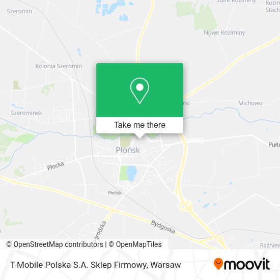 T-Mobile Polska S.A. Sklep Firmowy map