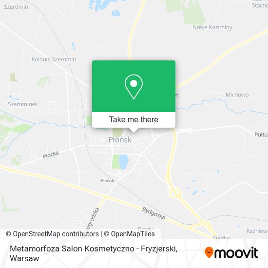 Metamorfoza Salon Kosmetyczno - Fryzjerski map