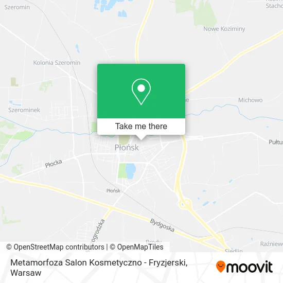 Metamorfoza Salon Kosmetyczno - Fryzjerski map