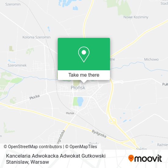 Kancelaria Adwokacka Adwokat Gutkowski Stanislaw map