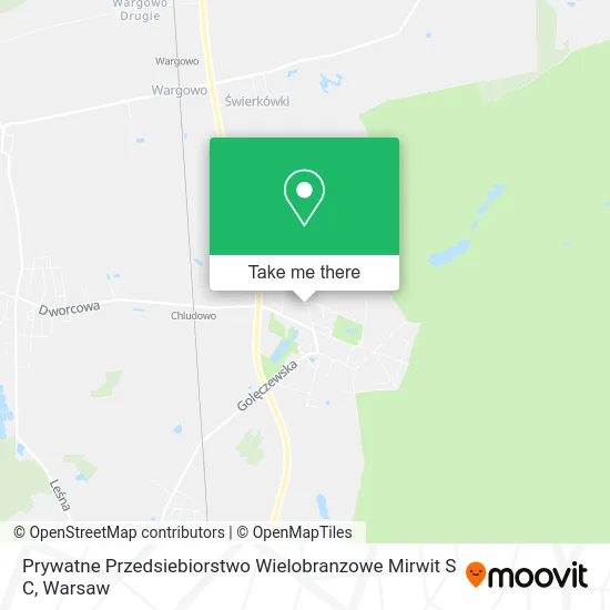 Карта Prywatne Przedsiebiorstwo Wielobranzowe Mirwit S C