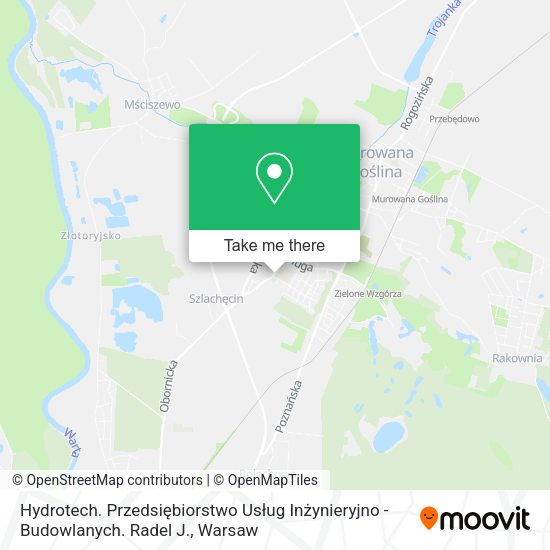 Hydrotech. Przedsiębiorstwo Usług Inżynieryjno - Budowlanych. Radel J. map