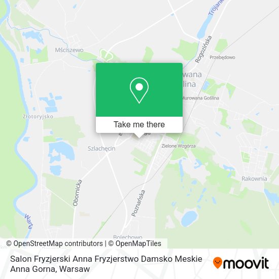 Salon Fryzjerski Anna Fryzjerstwo Damsko Meskie Anna Gorna map