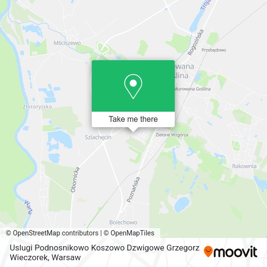 Uslugi Podnosnikowo Koszowo Dzwigowe Grzegorz Wieczorek map