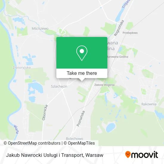 Карта Jakub Nawrocki Usługi i Transport