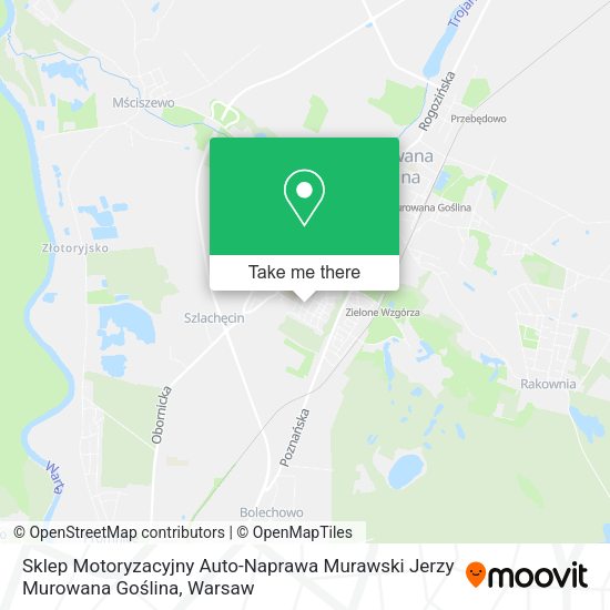 Sklep Motoryzacyjny Auto-Naprawa Murawski Jerzy Murowana Goślina map