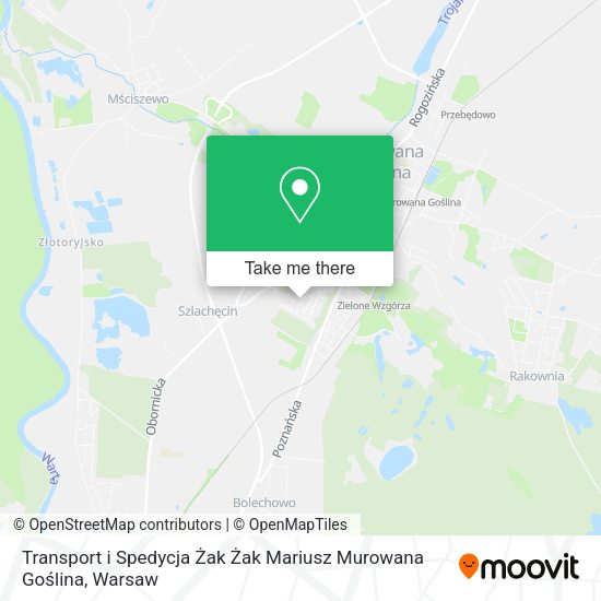 Transport i Spedycja Żak Żak Mariusz Murowana Goślina map