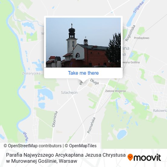 Parafia Najwyższego Arcykapłana Jezusa Chrystusa w Murowanej Goślinie map