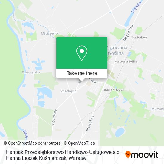 Hanpak Przedsiębiorstwo Handlowo-Usługowe s.c. Hanna Leszek Kuśnierczak map