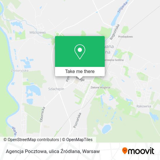 Agencja Pocztowa, ulica Źródlana map