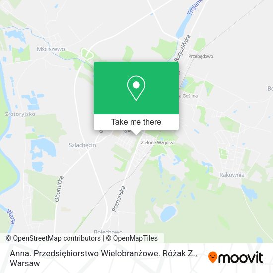 Anna. Przedsiębiorstwo Wielobranżowe. Różak Z. map