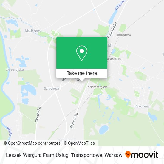 Leszek Warguła Fram Usługi Transportowe map