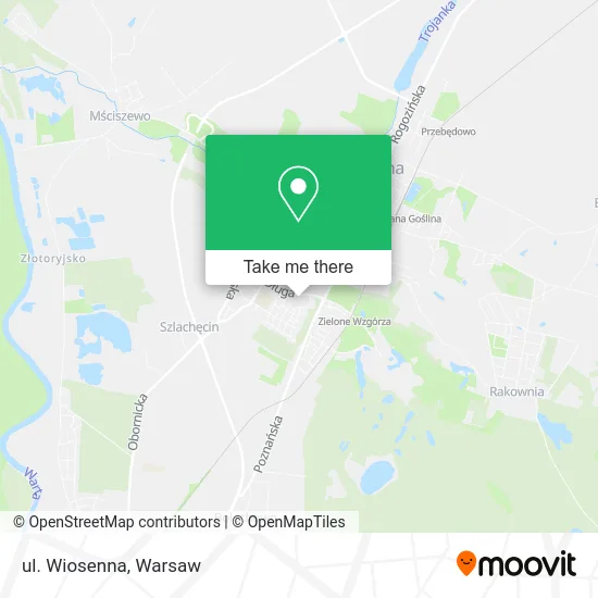 Карта ul. Wiosenna