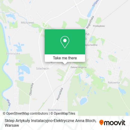 Sklep Artykuły Instalacyjno-Elektryczne Anna Bloch map