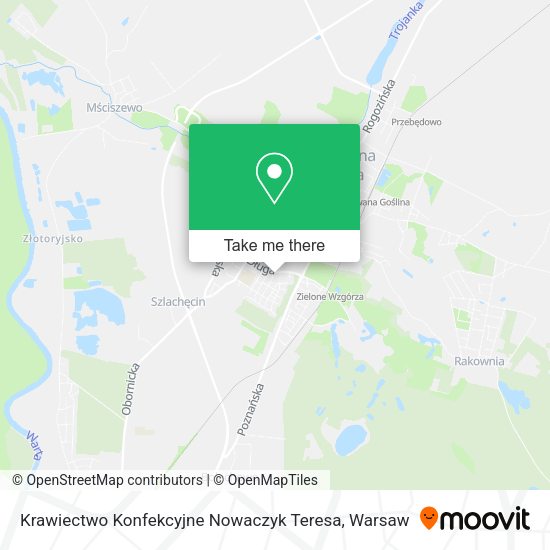 Krawiectwo Konfekcyjne Nowaczyk Teresa map