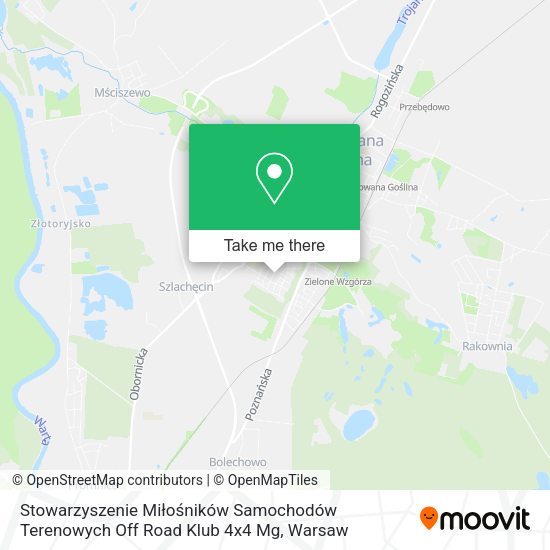 Stowarzyszenie Miłośników Samochodów Terenowych Off Road Klub 4x4 Mg map