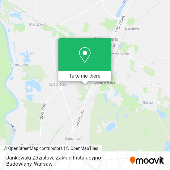 Jankowski Zdzisław. Zakład Instalacyjno - Budowlany map