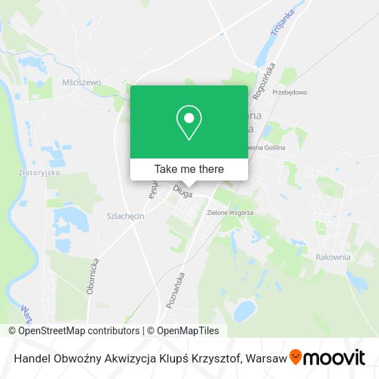 Handel Obwoźny Akwizycja Klupś Krzysztof map