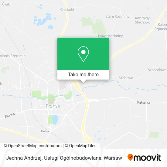 Jechna Andrzej. Usługi Ogólnobudowlane map