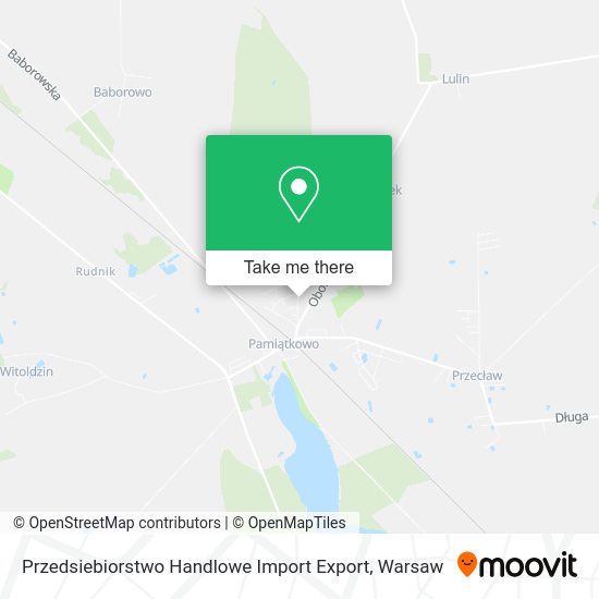 Карта Przedsiebiorstwo Handlowe Import Export