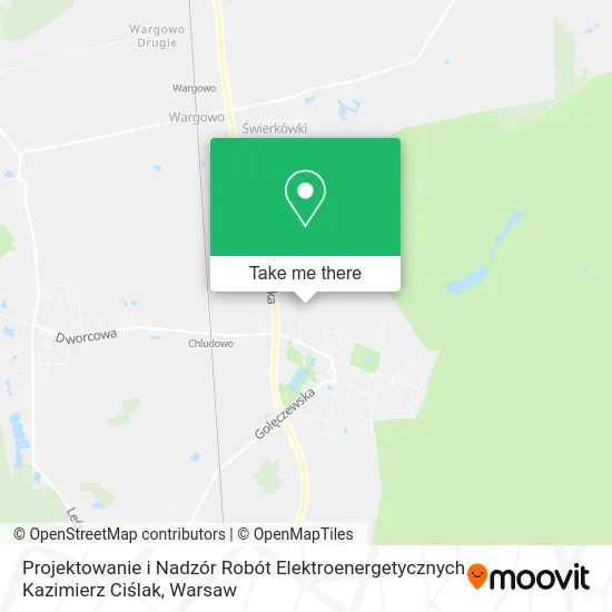 Карта Projektowanie i Nadzór Robót Elektroenergetycznych Kazimierz Ciślak
