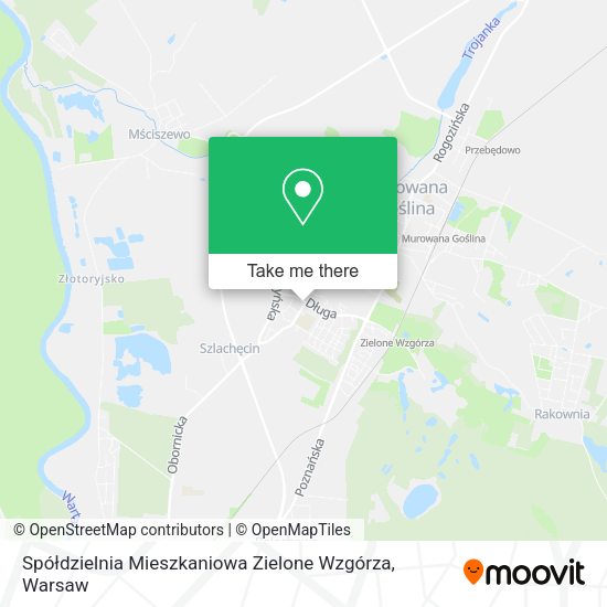 Spółdzielnia Mieszkaniowa Zielone Wzgórza map