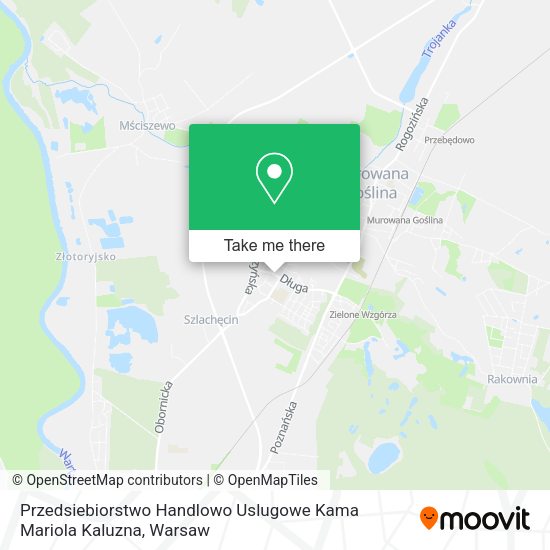 Przedsiebiorstwo Handlowo Uslugowe Kama Mariola Kaluzna map