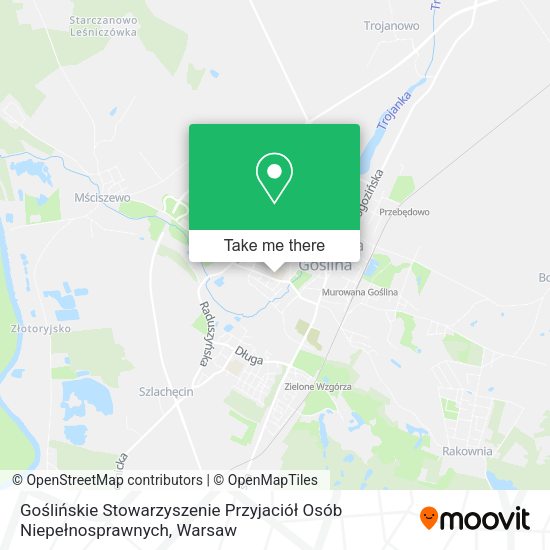 Goślińskie Stowarzyszenie Przyjaciół Osób Niepełnosprawnych map