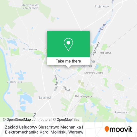 Zakład Usługowy Ślusarstwo Mechanika i Elektromechanika Karol Moliński map