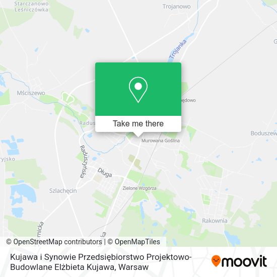 Kujawa i Synowie Przedsiębiorstwo Projektowo-Budowlane Elżbieta Kujawa map