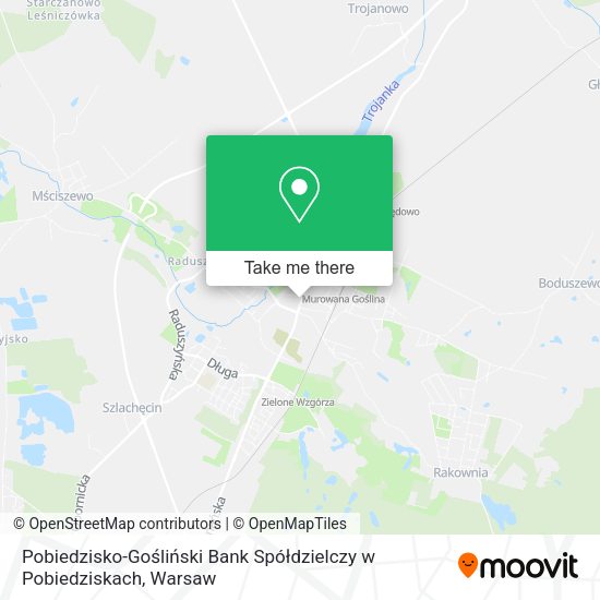 Pobiedzisko-Gośliński Bank Spółdzielczy w Pobiedziskach map