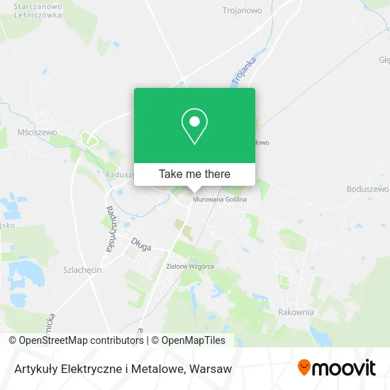Карта Artykuły Elektryczne i Metalowe