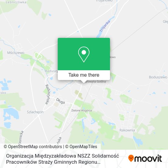 Organizacja Międzyzakładowa NSZZ Solidarność Pracowników Straży Gminnych Regionu Wielkopolska map