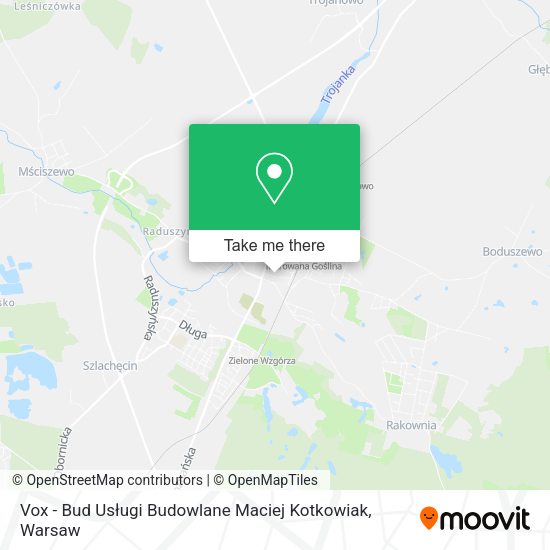 Карта Vox - Bud Usługi Budowlane Maciej Kotkowiak