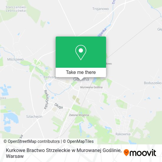 Kurkowe Bractwo Strzeleckie w Murowanej Goślinie map