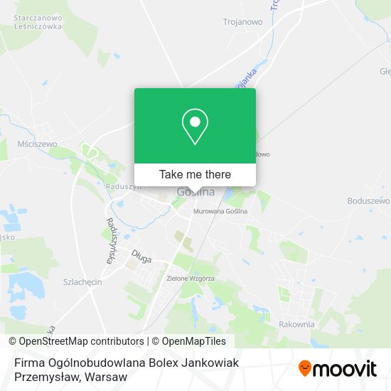 Firma Ogólnobudowlana Bolex Jankowiak Przemysław map