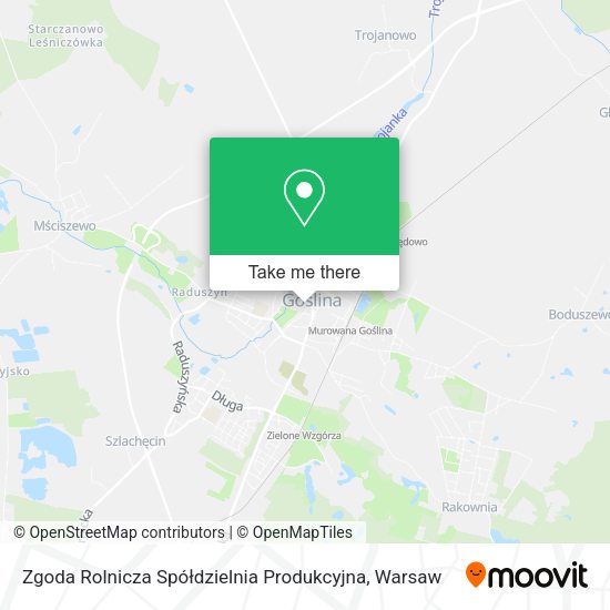 Zgoda Rolnicza Spółdzielnia Produkcyjna map