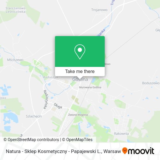 Natura - Sklep Kosmetyczny - Papajewski L. map