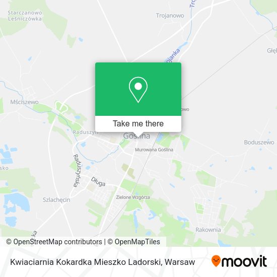 Kwiaciarnia Kokardka Mieszko Ladorski map