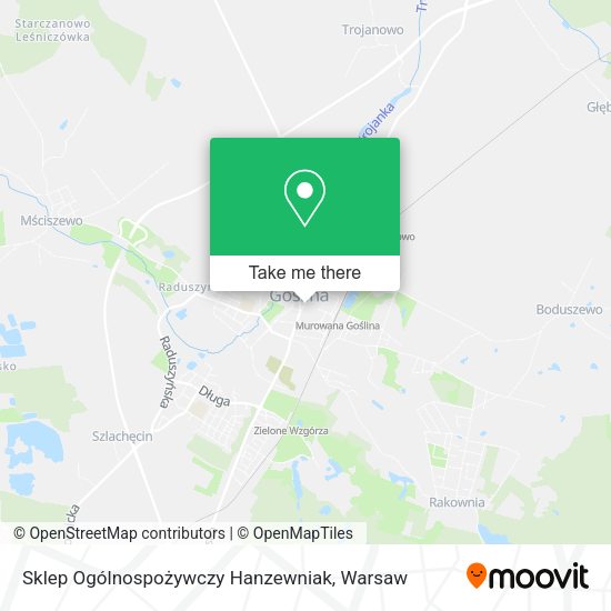 Sklep Ogólnospożywczy Hanzewniak map