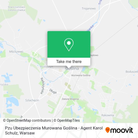 Pzu Ubezpieczenia Murowana Goślina - Agent Karol Schulz map