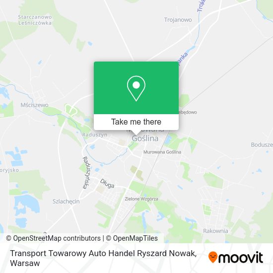 Transport Towarowy Auto Handel Ryszard Nowak map